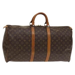 LOUIS VUITTON Monogram Keepall 55 Boston Bag M41424
